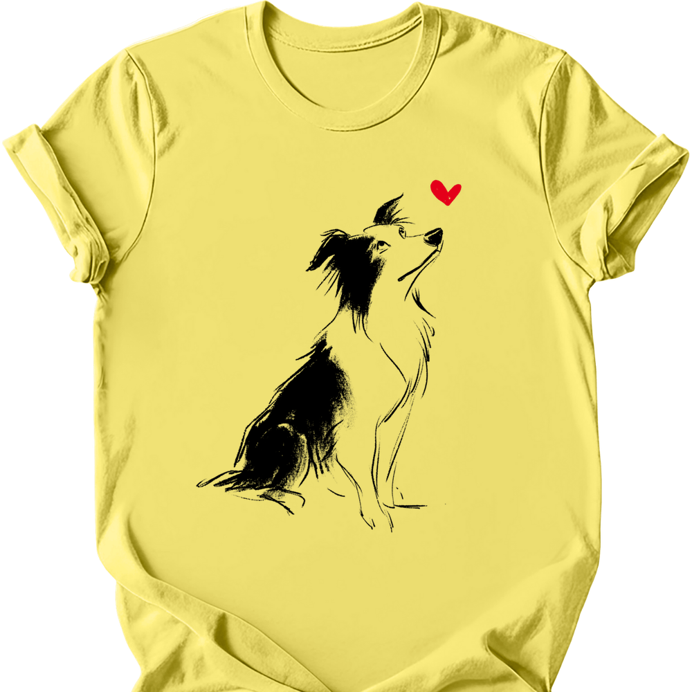 Border Collie - Sketch Dog T-Shirt