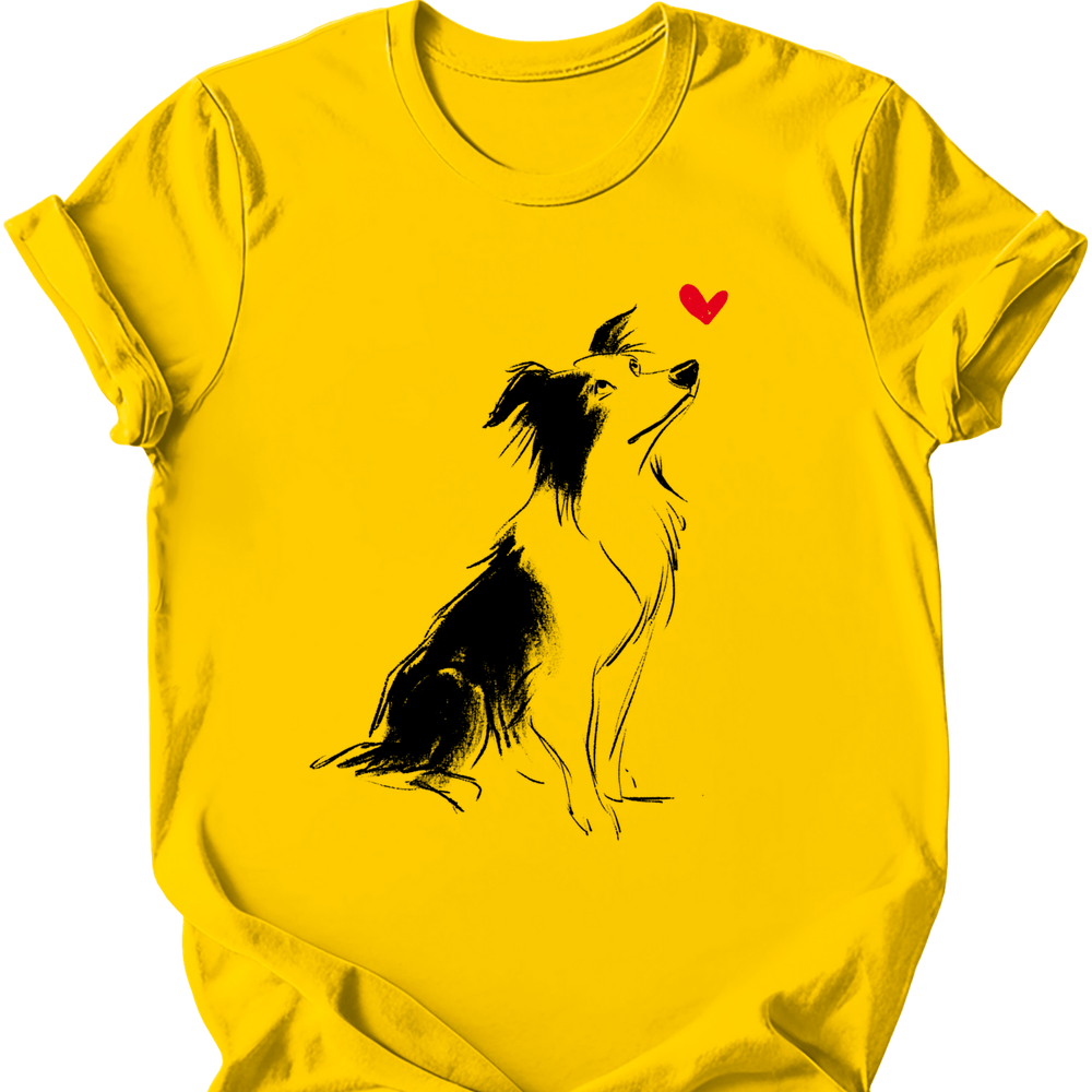 Border Collie - Sketch Dog T-Shirt