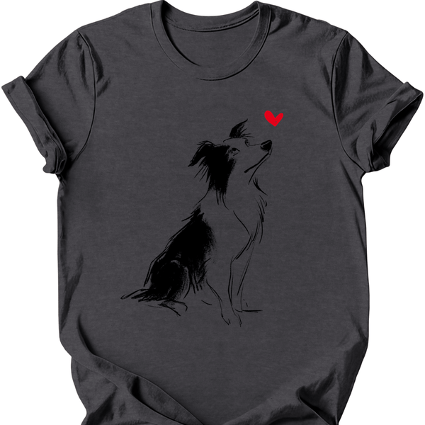 Border Collie - Sketch Dog T-Shirt