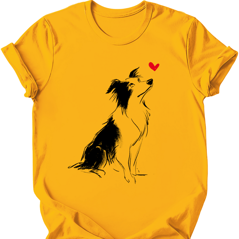 Border Collie - Sketch Dog T-Shirt Secondary image