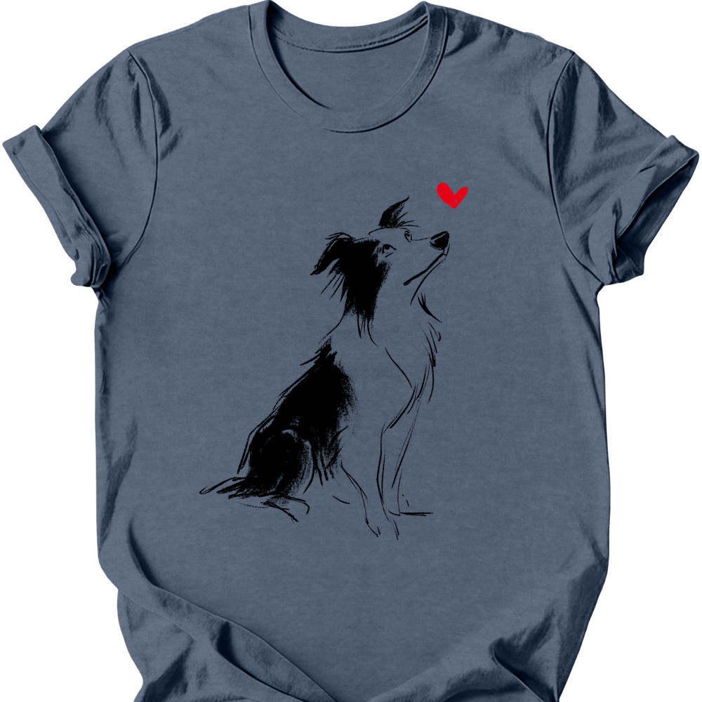 Border Collie - Sketch Dog T-Shirt