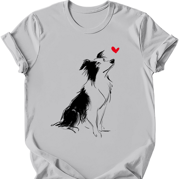 Border Collie - Sketch Dog T-Shirt