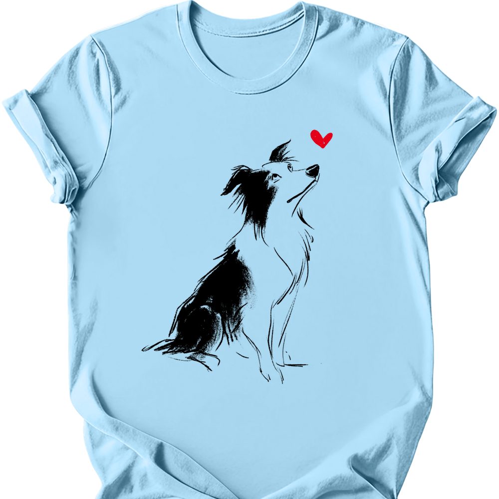Border Collie - Sketch Dog T-Shirt