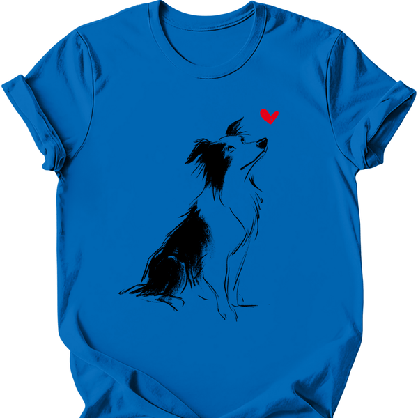 Border Collie - Sketch Dog T-Shirt