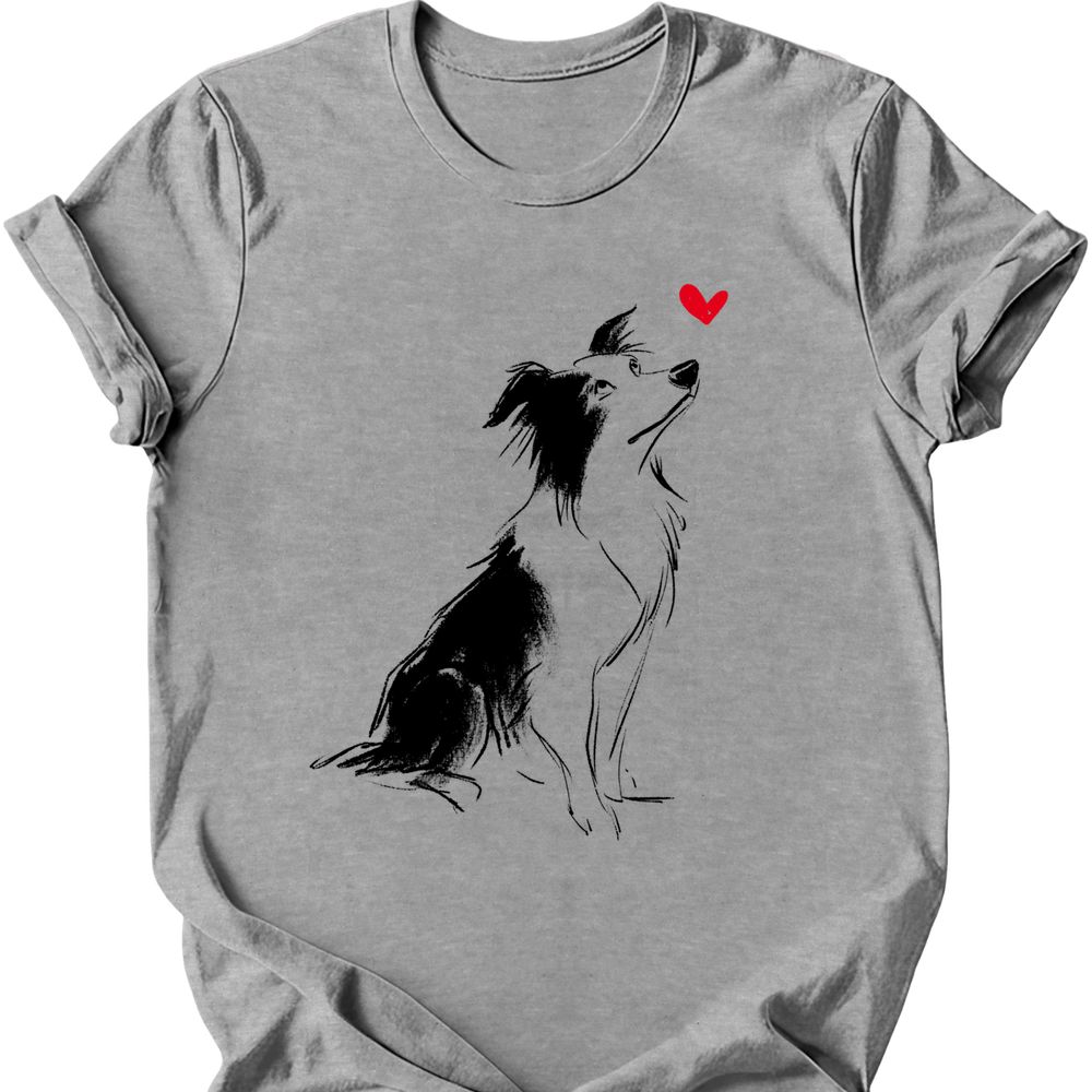 Border Collie - Sketch Dog T-Shirt