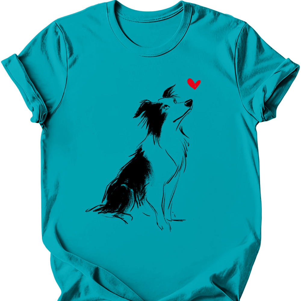 Border Collie - Sketch Dog T-Shirt