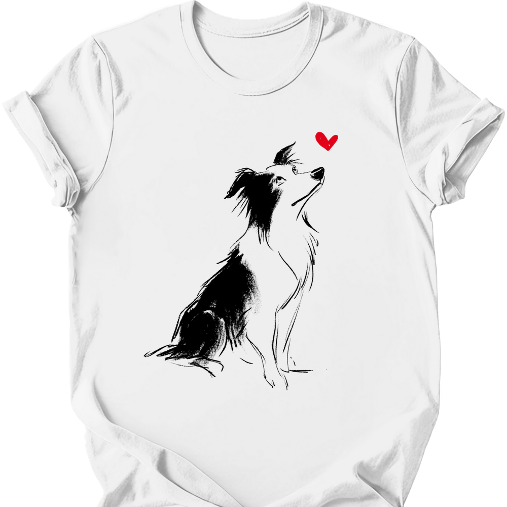 Border Collie - Sketch Dog T-Shirt Main image