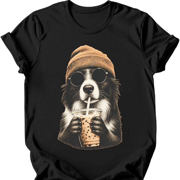 Border Collie - Hipster Dog T-Shirt