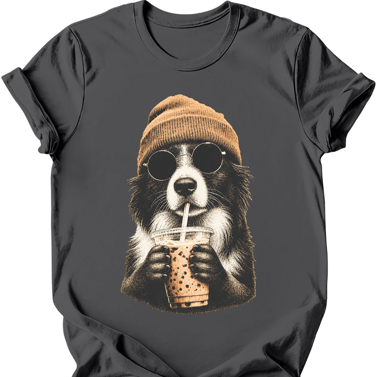Border Collie - Hipster Dog T-Shirt Secondary image
