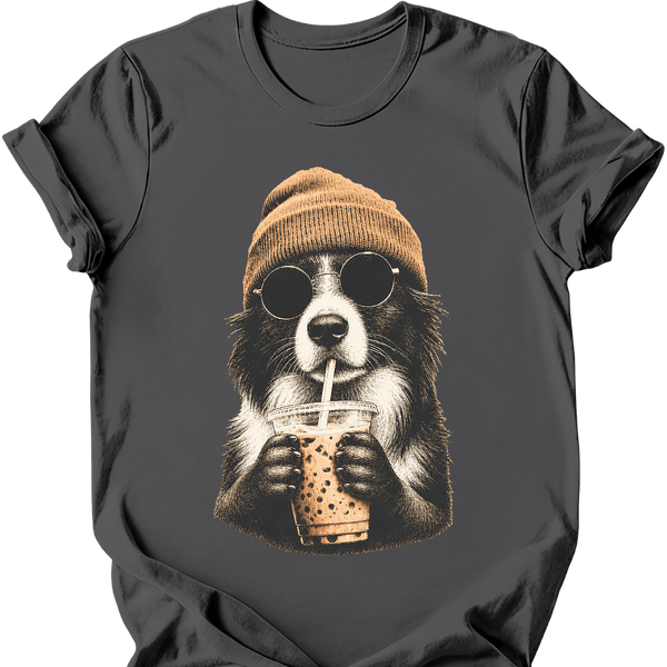 Border Collie - Hipster Dog T-Shirt