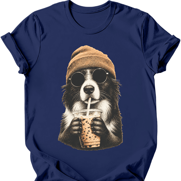 Border Collie - Hipster Dog T-Shirt