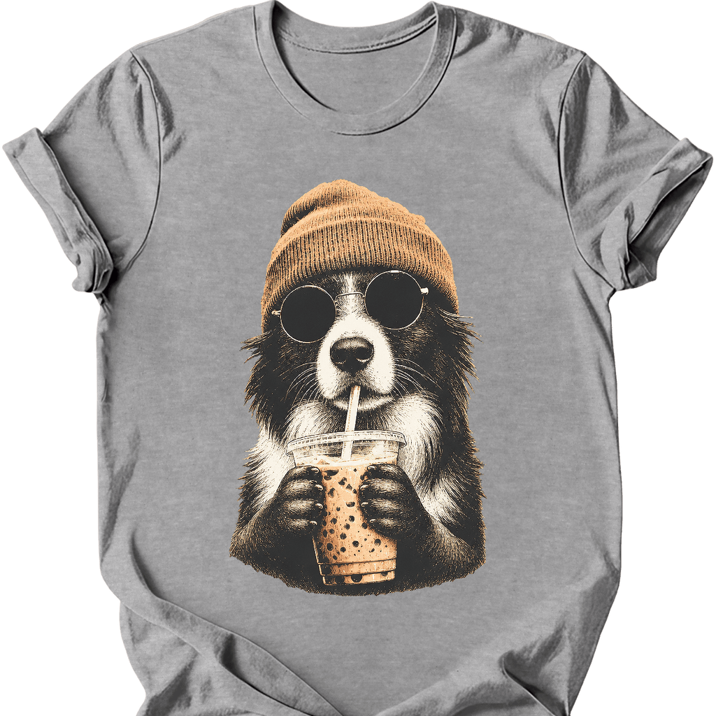 Border Collie - Hipster Dog T-Shirt