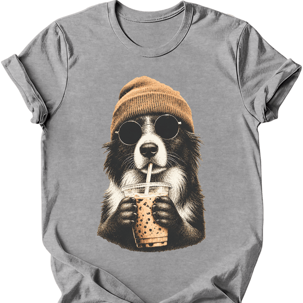 Border Collie - Hipster Dog T-Shirt