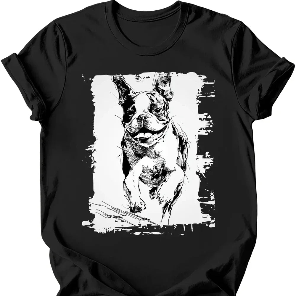 Boston Terrier - Running Dog T-Shirt Secondary image