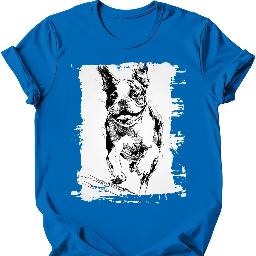 Boston Terrier - Running Dog T-Shirt