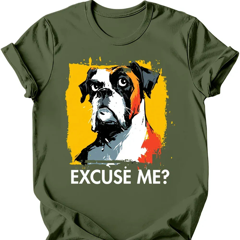 Boxer - Excuse Me Dog T-Shirt