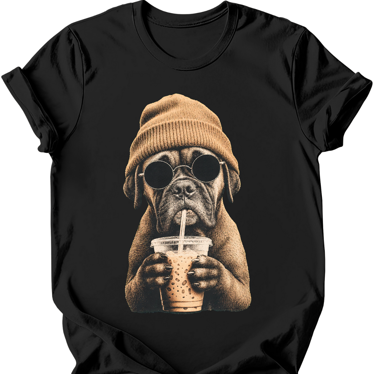 Boxer - Hipster Dog T-Shirt Secondary image