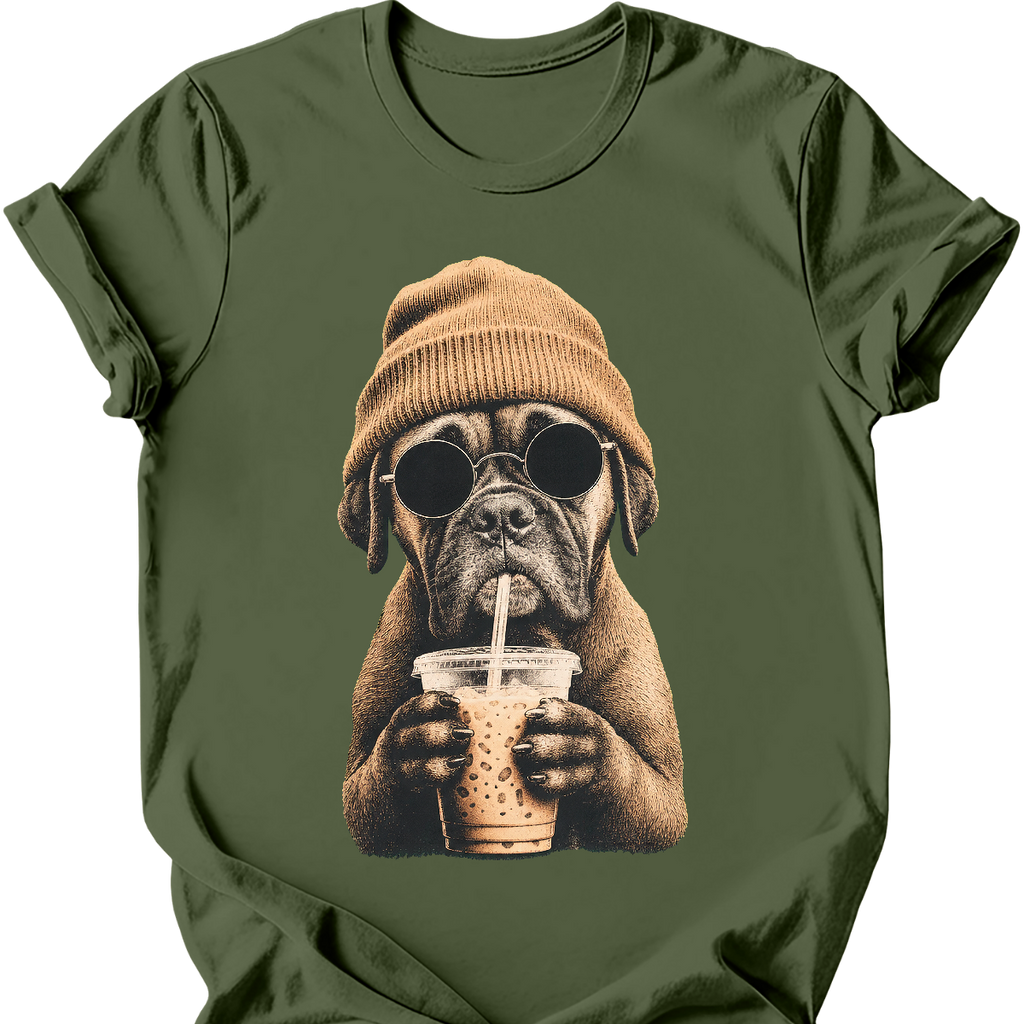 Boxer - Hipster Dog T-Shirt