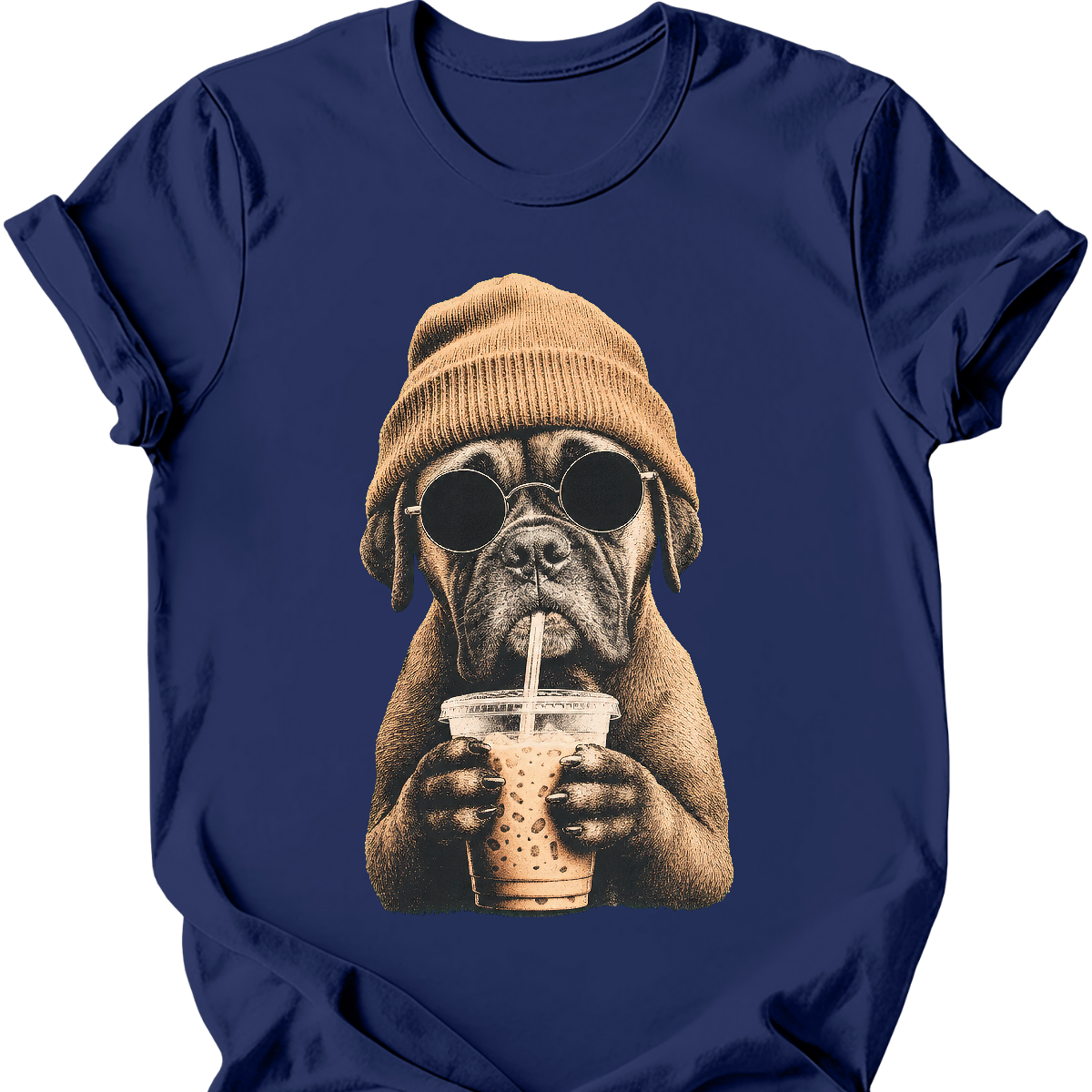 Boxer - Hipster Dog T-Shirt