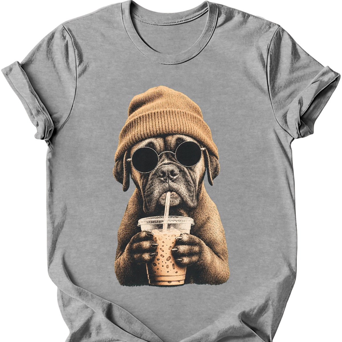 Boxer - Hipster Dog T-Shirt