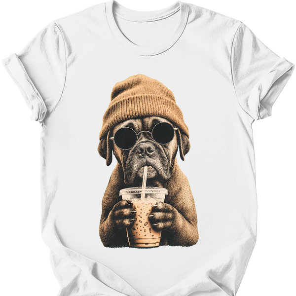 Boxer - Hipster Dog T-Shirt