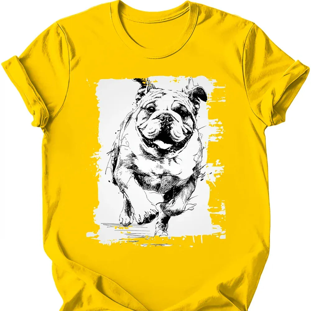 Bulldog - Running Dog T-Shirt