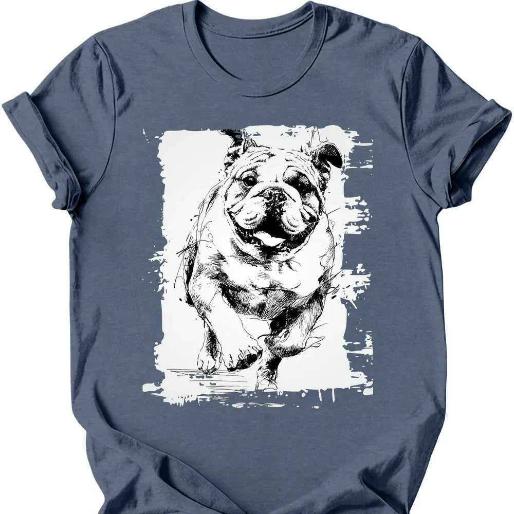 Bulldog - Running Dog T-Shirt