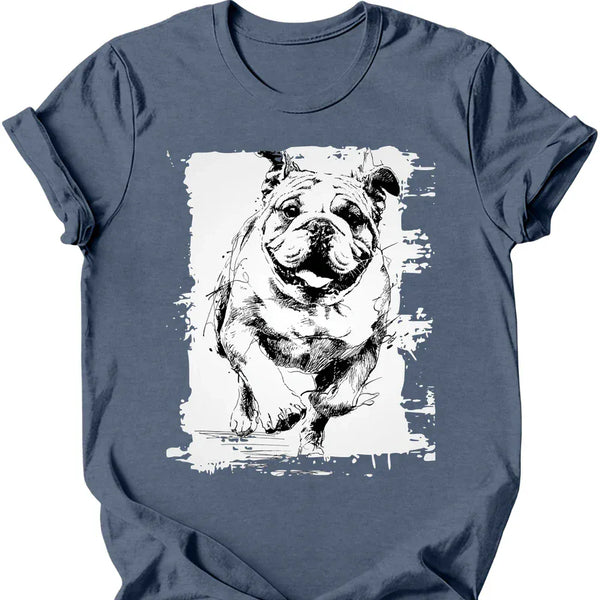 Bulldog - Running Dog T-Shirt