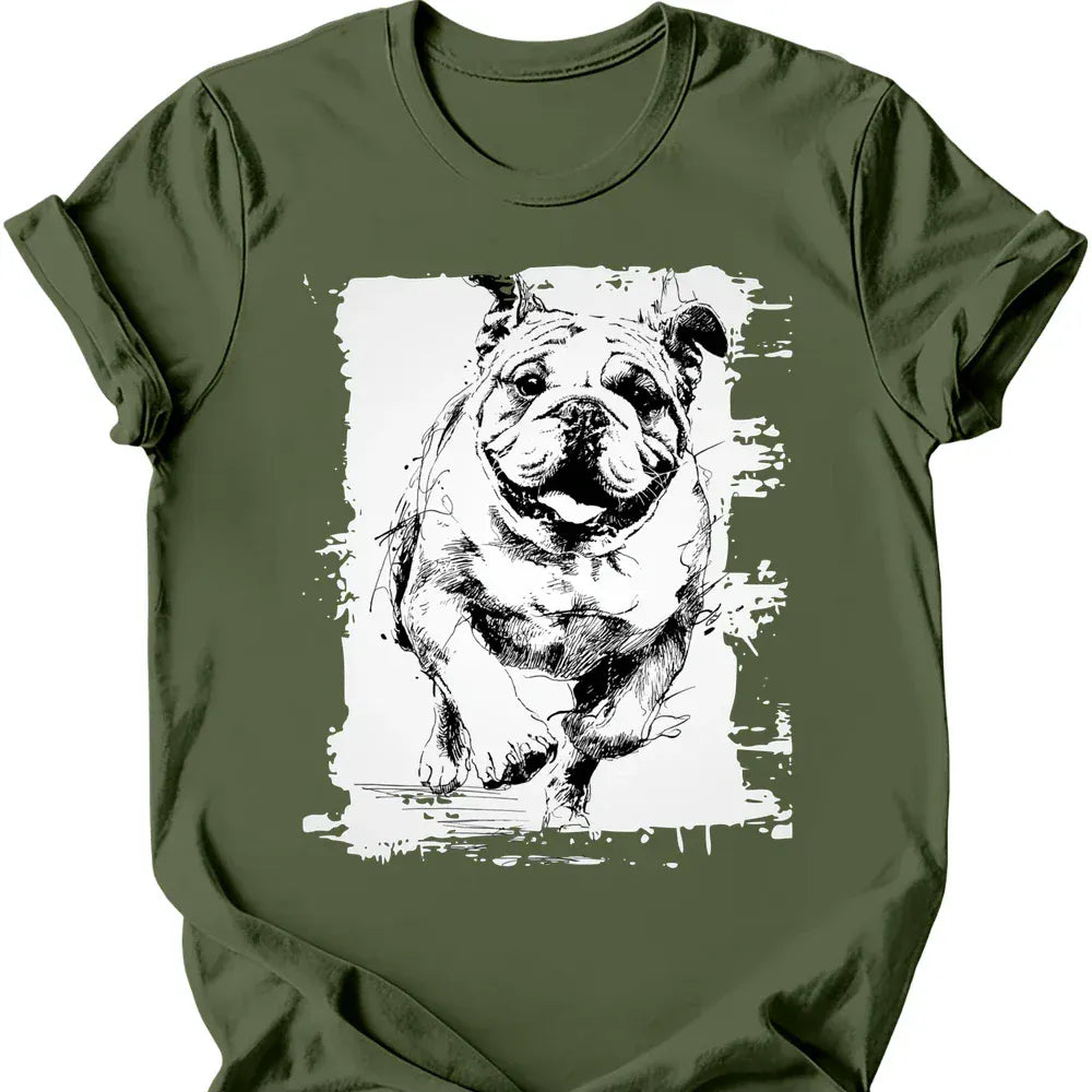 Bulldog - Running Dog T-Shirt