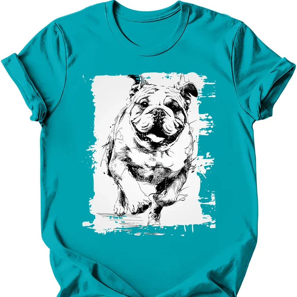 Bulldog - Running Dog T-Shirt