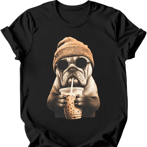 Bulldog - Hipster Dog T-Shirt