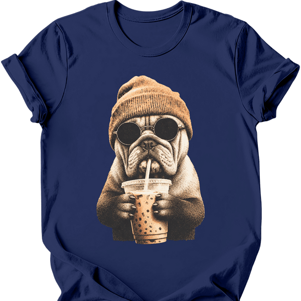 Bulldog - Hipster Dog T-Shirt