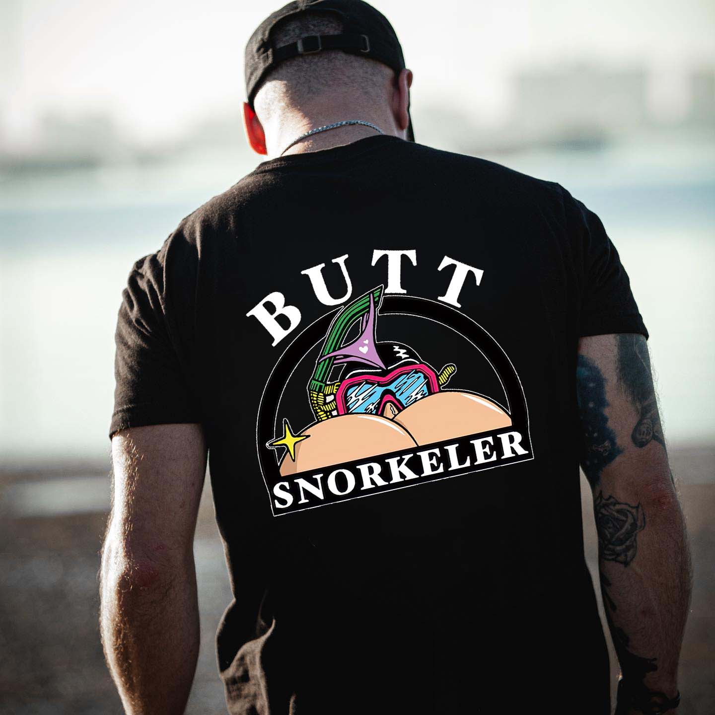 Butt Snorkeler Printed Men's T-shirt