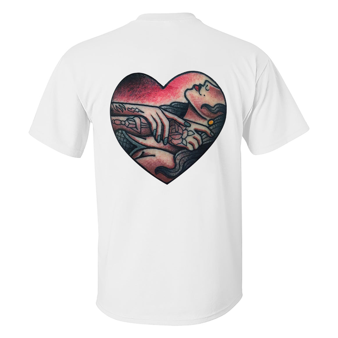 Choke Up Tattooed Lady Printed Men's T-shirt