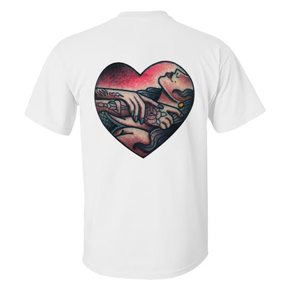 Choke Up Tattooed Lady Printed Men's T-shirt