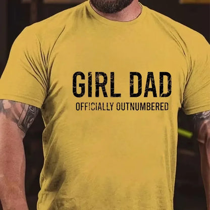 Girl Dad Officially Outnumbered Graphic T-Shirt