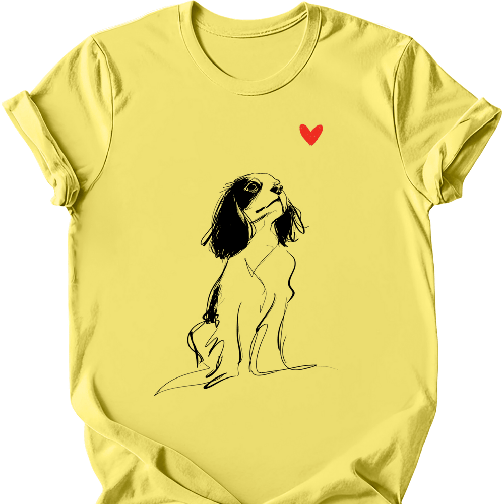 Cavalier King Charles Spaniel - Sketch Dog T-Shirt Main image