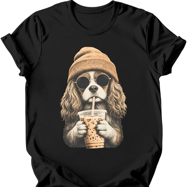 Cavalier King Charles Spaniel - Hipster Dog T-Shirt