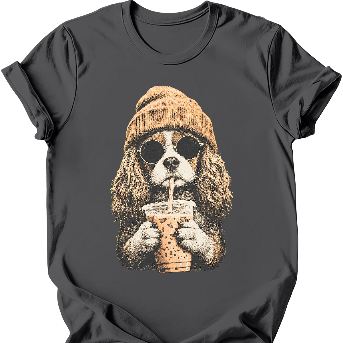 Cavalier King Charles Spaniel - Hipster Dog T-Shirt Main image