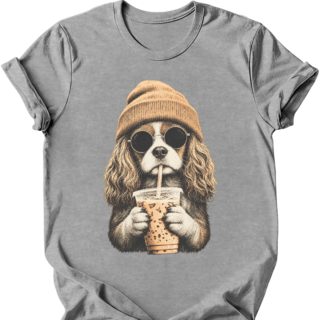 Cavalier King Charles Spaniel - Hipster Dog T-Shirt
