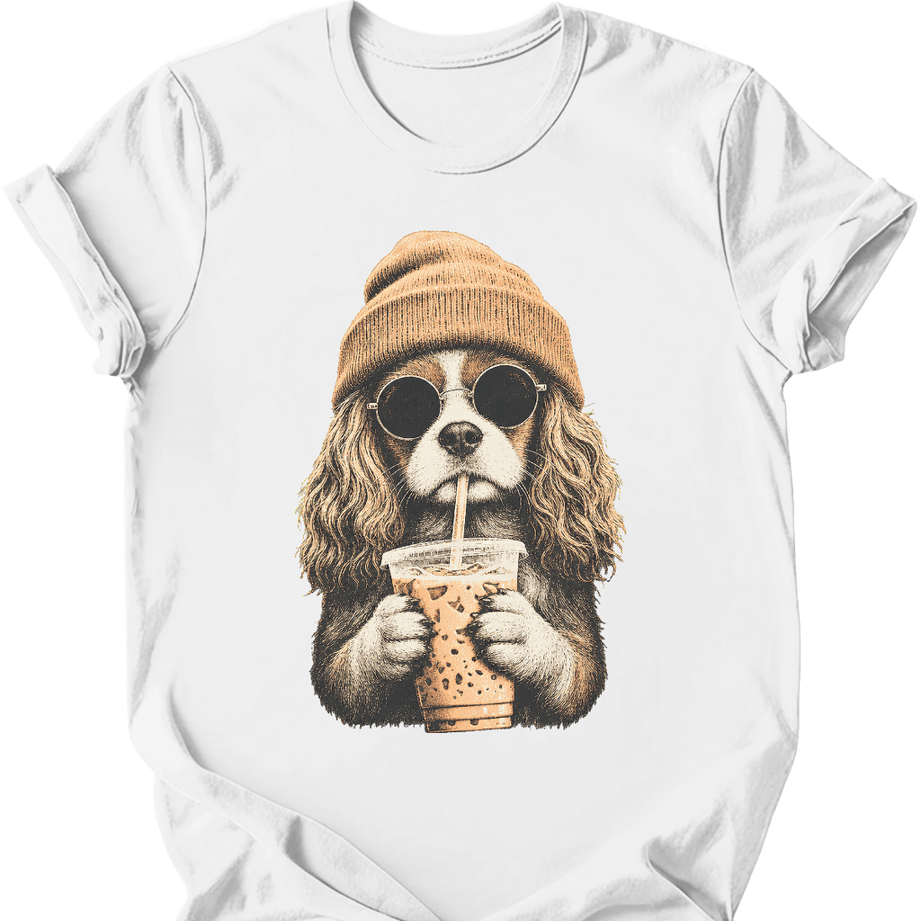 Cavalier King Charles Spaniel - Hipster Dog T-Shirt
