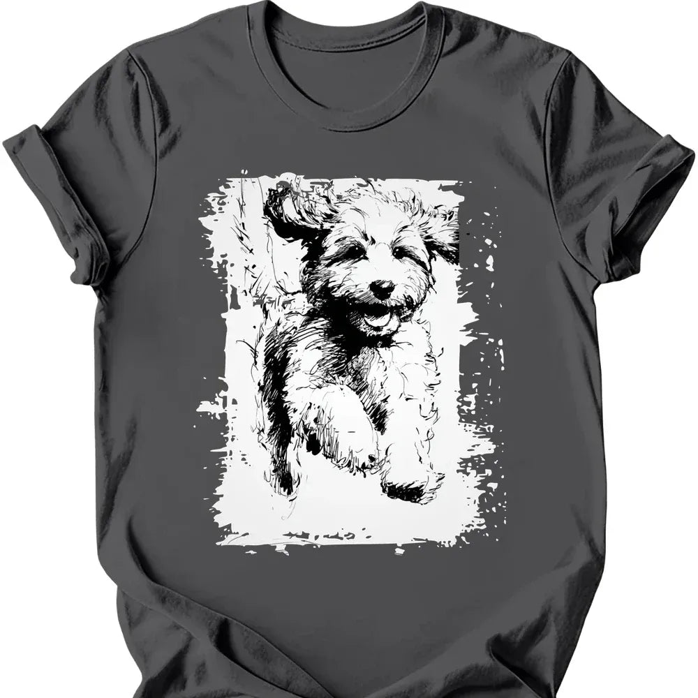 Cavapoo - Running Dog T-Shirt