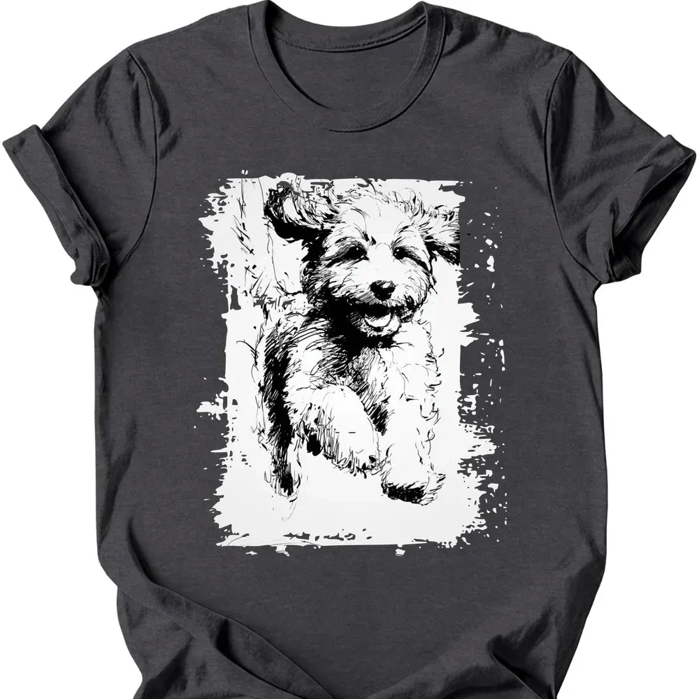 Cavapoo - Running Dog T-Shirt