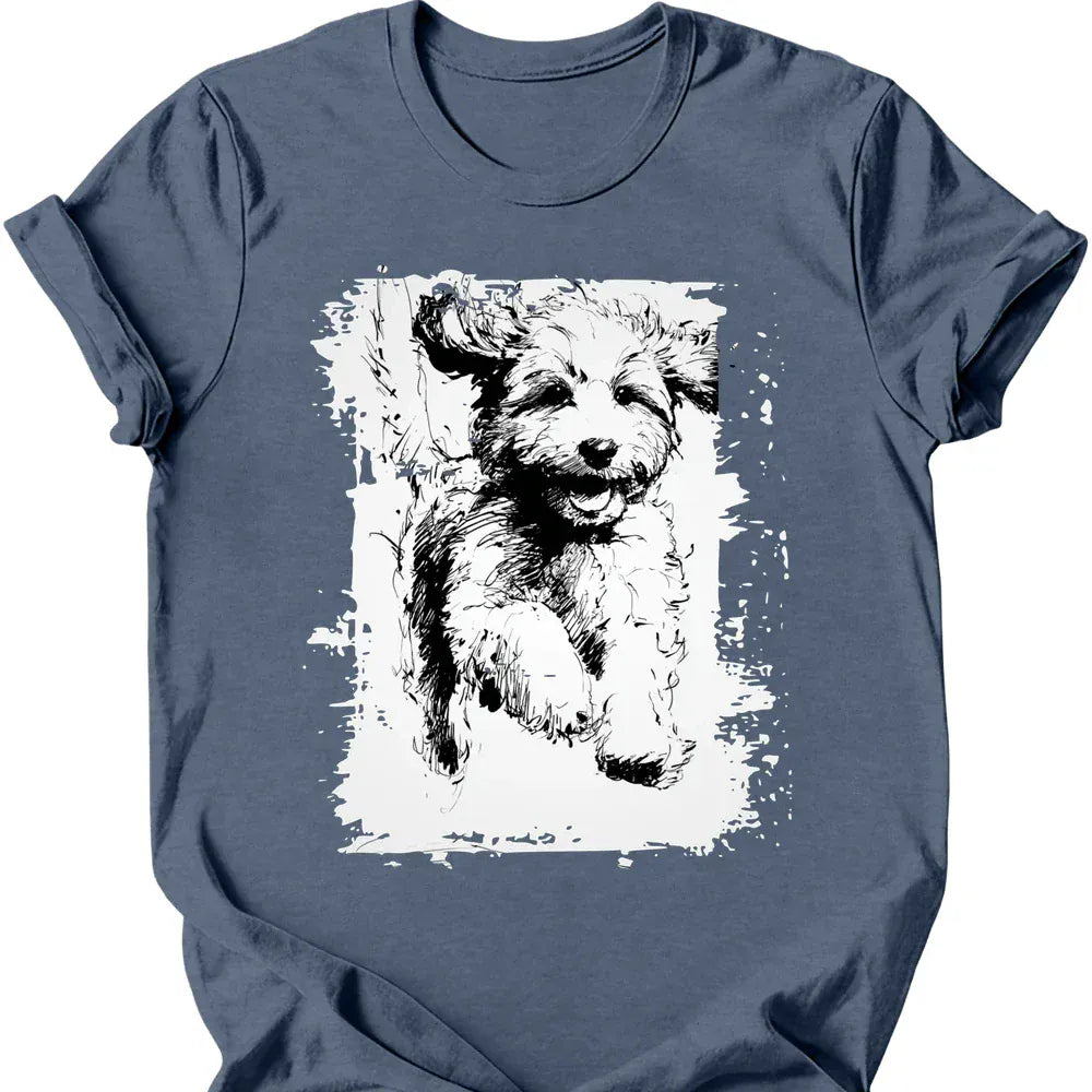 Cavapoo - Running Dog T-Shirt