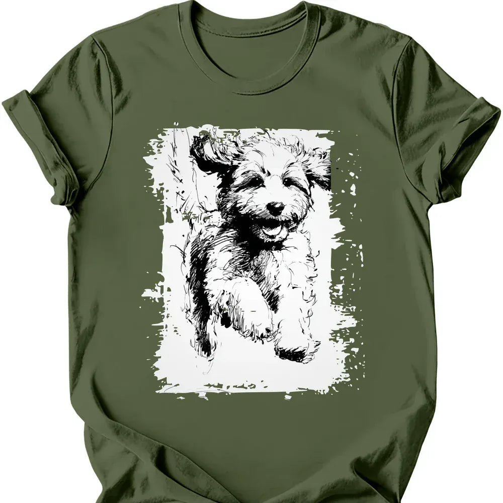 Cavapoo - Running Dog T-Shirt