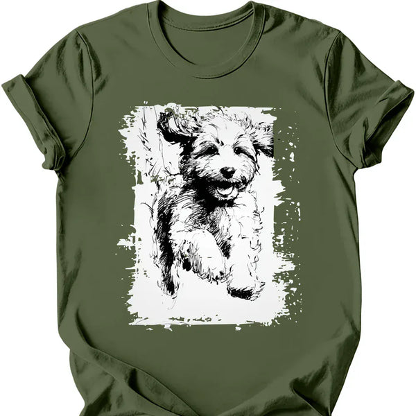 Cavapoo - Running Dog T-Shirt