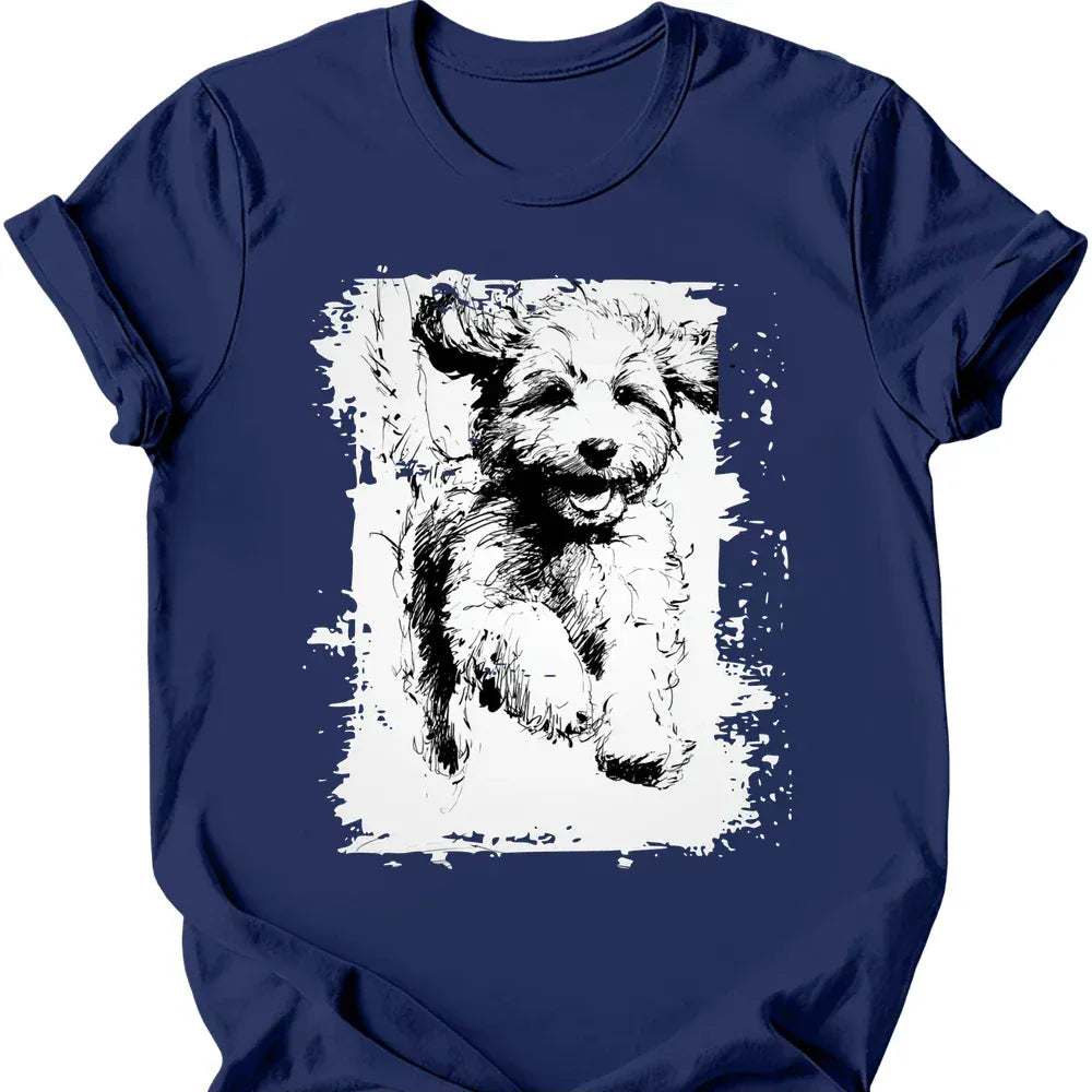 Cavapoo - Running Dog T-Shirt