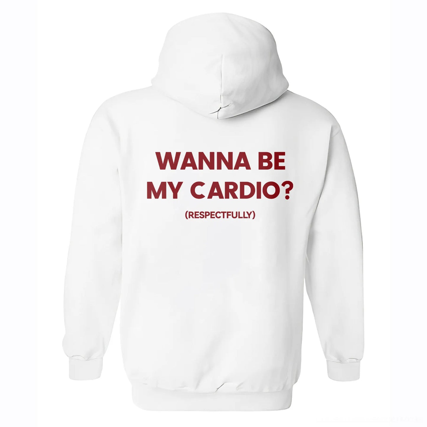 Wanna Be My Cardio? Printed Fleece-lined Unisex Hoodie