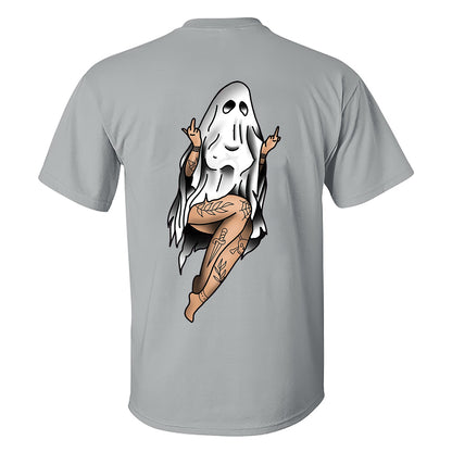 Naughty Sexy Naked Lady Ghost Printed Men's T-shirt