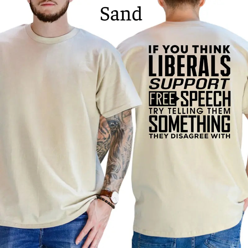 If You Think Libr Support Free Speech Graphic T-Shirt